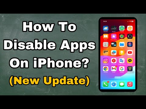 How To Disable Apps On iPhone 2024