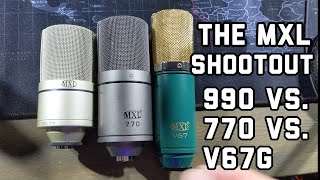 Video thumbnail for MXL 990 / MXL 770 / MXL V67G - Condenser Microphone Shootout With A Spot In The Finals On The Line by Obscure Mics