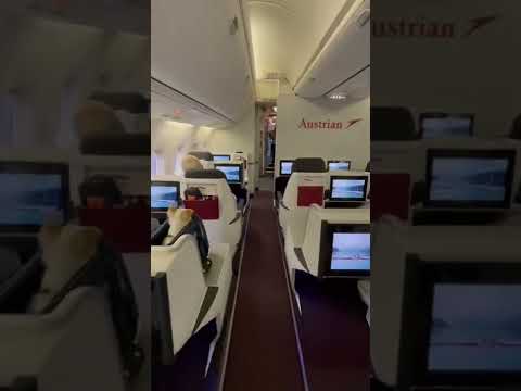 Veja como é voar na classe executiva da Austrian Airlines de Viena para Washington D.C.