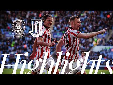 Gibson scores as City defeated late on | Coventry City 2-1 Stoke City | Highlights