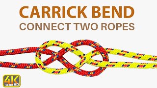 How to Tie the Carrick Bend | Carrick Bend Tie Two Ropes Together Easy to Untie After Heavy Load