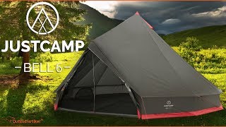 Justcamp Bell Gruppenzelt - Tipi Zelt Camping, Urlaub, viel Platz