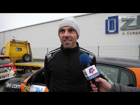 Michał Streer na mecie 7. Tech-Mol Rally 2023, TM Nowa Ruda, Tarmac Masters