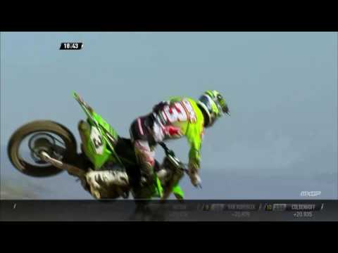 Eli Tomac passes Gautier Paulin Monster Energy MXGP of USA MXGP Race 2 - motocross 2016