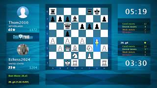Chess Game Analysis: Echess2024 - Thom2010, 1-0 (By ChessFriends.com)