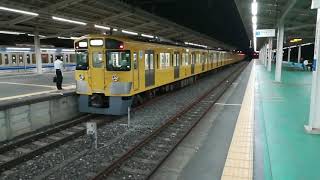 【鉄道走行音】西武新2000系（新宿線）新所沢→航空公園