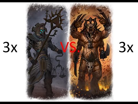 Can 3 Hierotitans Beat 3 Ghorgons in Total War: Warhammer 3?