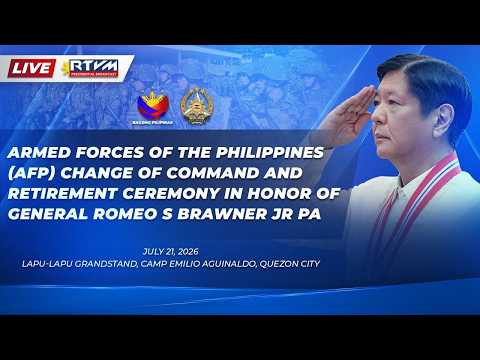 AFP Change of Command and Retirement Ceremony in Honor of General Romeo S. Brawner Jr. PA 07/21/2026