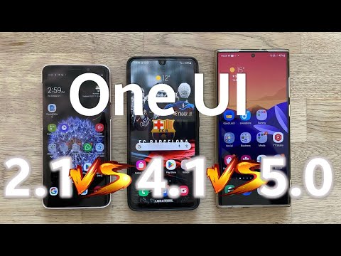 Samsung One UI 2.1 vs One UI 4.1 vs One UI 5.0 - The Design