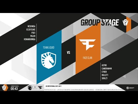 RainbowSixSiege INVITATIONAL 2021 Team Liquid VS Faze day1 highlight