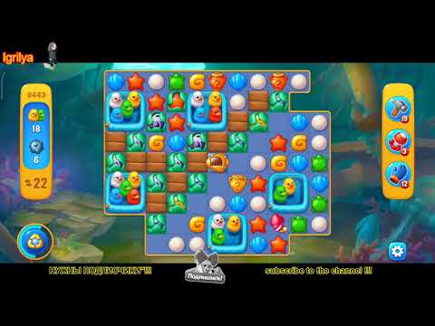 Fishdom level 8441, 8442, 8443, 8444, 8445 / Фишдом уровень 8441, 8442, 8443, 8444, 8445