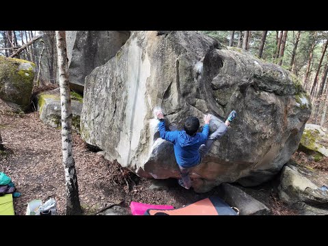 Fontainebleau Bouldering: Respect d'Intention (7a)
