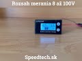 Indikátor kapacity baterie - s LCD displejem 8-100V - Video Youtube