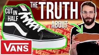 Video thumbnail for I cut Vans SK8 Hi in half to see what's inside by Rose Anvil
