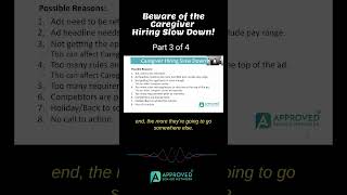 Home Care Marketing- Beware of the Caregiver HIRING Slow Down! (Part 3 of 4)