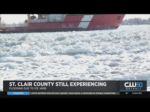 Nearly A Week Later, Ice Cutters On St. Clair River As Residents/Businesses Remain Under Flood Warni