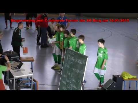 1. SV Lok Calau beim Turnier der SG Burg - Siegerehrung (C-Junioren)