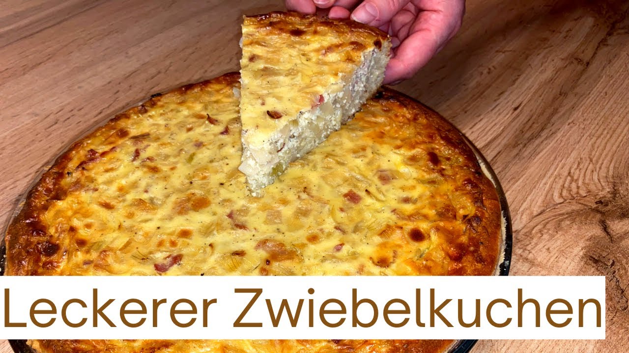 Flotter Zwiebelkuchen ohne Boden - Einfache Rezepte