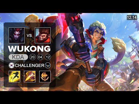 Wukong vs Elise Jungle - KR Challenger - Patch 12.14 Season 12