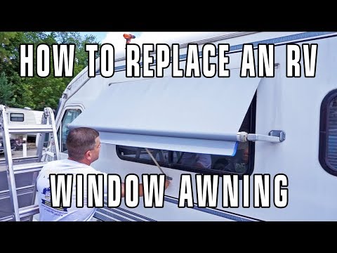 How to Replace RV Window Awning Fabric - Dometic / A&E