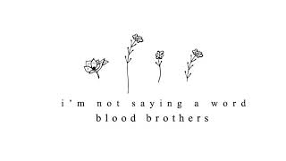 I&#39;m not saying a word - Blood Brothers (cover)