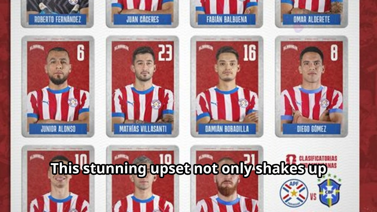 Paraguay Stuns Brazil: 1-0 Victory! | FIFA World Cup 2026 Qualifier Highlights #news #trending#trend