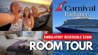 Carnival Radiance Accessible Balcony Cabin Tour 🚢 | Ambulatory Room Review + Honest Pros & Cons