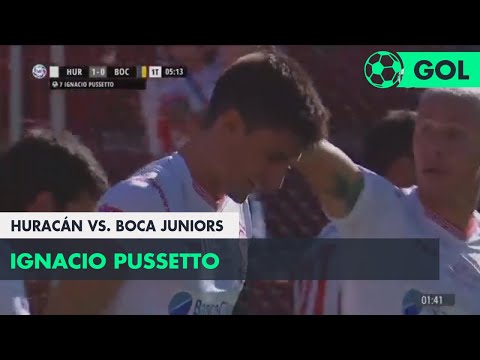 Ignacio Pussetto (1-0) Huracán vs Boca Juniors | Fecha 27 - Superliga Argentina 2017/2018