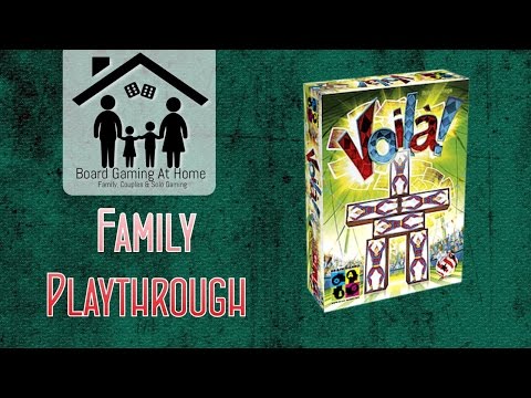 BoardGamingAtHome Family Playthrough of Voila!