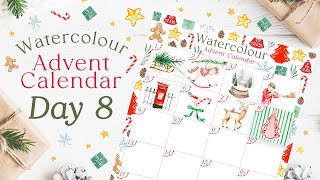 Day 8 Watercolor Surprise | Advent Calendar Unboxing