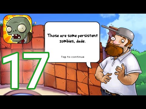 Plants vs. Zombies - Gameplay Walkthrough Part 17 - Roof Level 1 - 2 Completed (iOS, Android)