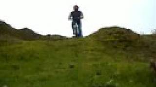 preview picture of video 'Cycle ride up Clee Hills to Old Quarry, 14th September 2008'