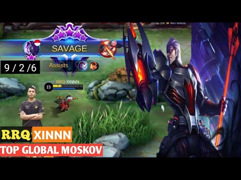 RRQ XIN Pakai Moskov auto SAVAGE!!! [Moskov Top 1 INDONESIA 2020] XINNN - Mobile Legends