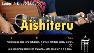 Download lagu Aishiteru - Zivilia | Tutorial Chord Gitar Mudah dan Lirik mp3
