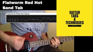 Flatworms Red Hot Sand Guitar Lesson Tutorial with Tab