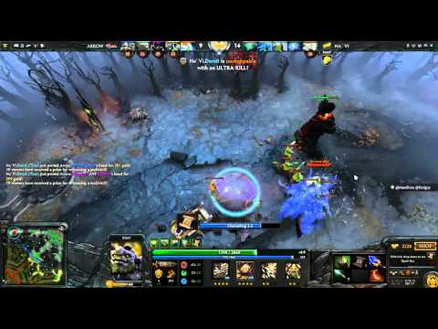 Dendi Tiny vs  Arrow Gaming, ULTRA KILL!!