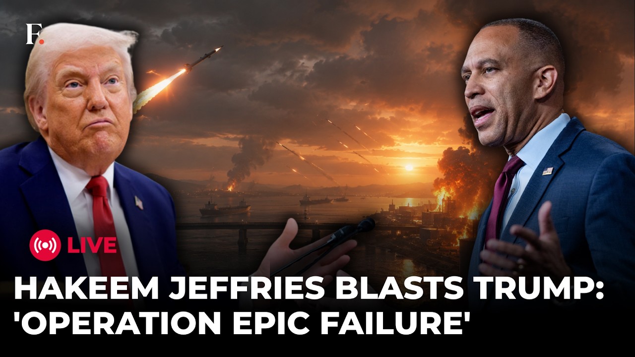 LIVE: Hakeem Jeffries GOES OFF on Trump, Calls Iran War an 'Epic Failure'