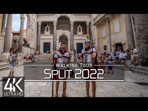 【4K 60fps】🇭🇷 VIRTUAL WALKING TOUR: 🚶 «Split - Croatia 2022» 🎧 ORIGINAL SOUNDS 🚫 NO COMMENT 📺UHD ASMR