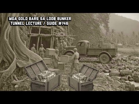 Mga gold Bars sa loob ng bunker tunnel lecture/guide #146 