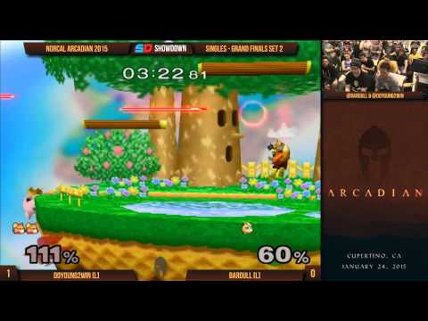 NorCal Arcadian 2015 - Singles - Grand Finals 2: DoYoung2Win (Fox, Puff) vs Bardull (Marth, Puff)