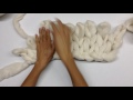 How to knit a chunky blanket in one hour with merino wool