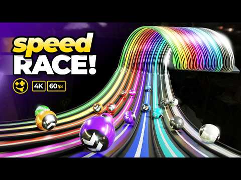 High Speed Marble Race!  | #marbles #marblerun #marblerace #asmr #sensory