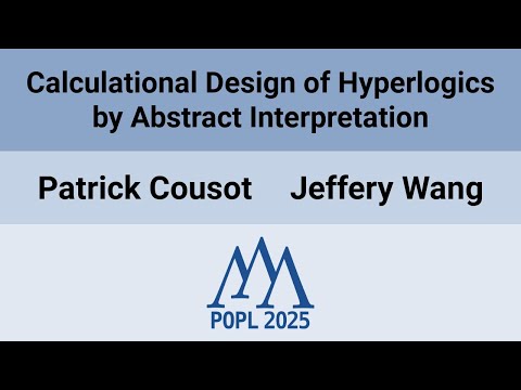 [POPL'25] Calculational Design of Hyperlogics by Abstract Interpretation