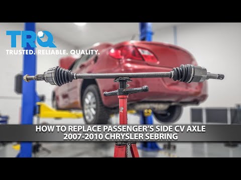How to Replace Passenger's Side CV Axle 2007-2010 Chrysler Sebring