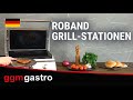 ROBAND | Electric Panini & Burger Contact Grill - Ribbed Top & Smooth Bottom - 375 x 275 mm - 2.25 kW