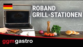 ROBAND | Electric Panini & Burger Contact Grill - Smooth Top & Bottom - 375 x 275 mm - 2.25 kW