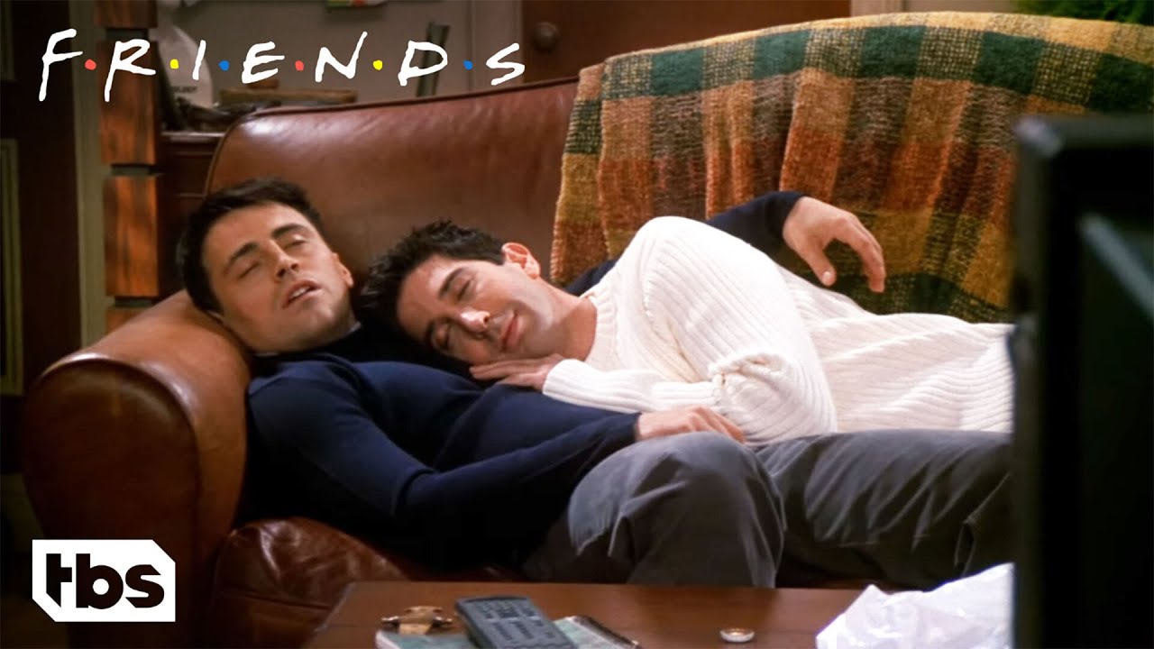 Joey And Ross Fall Asleep (Clip) | Friends | TBS