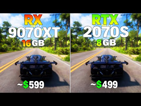 RX 9070 XT vs RTX 2070 Super - Test in 8 Games