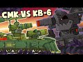 Only one of them will survive: SMK vs KV-6. CArtoons about tanks