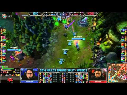 [NA LCS Week 2] Dignitas vs XDG[Spring Split 2014] Season 4 NA LCS DIG vs XDG
